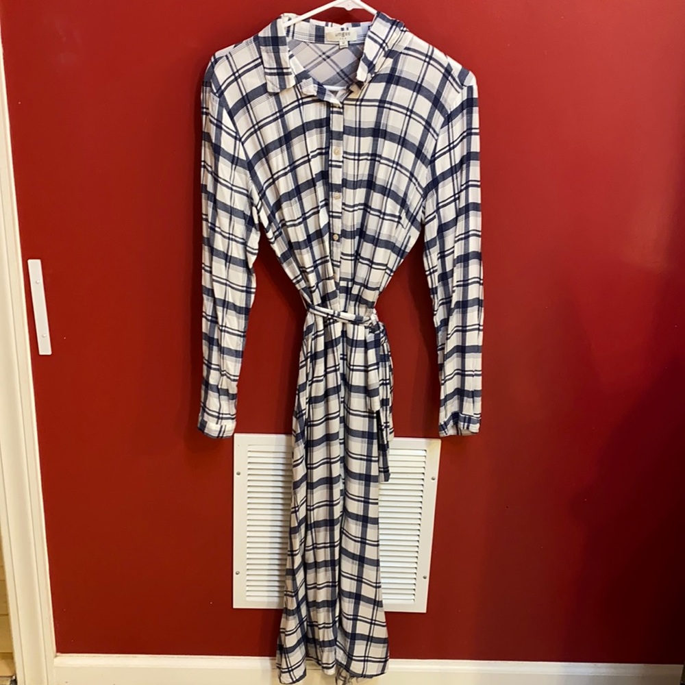 Umgee Long Plaid Dress